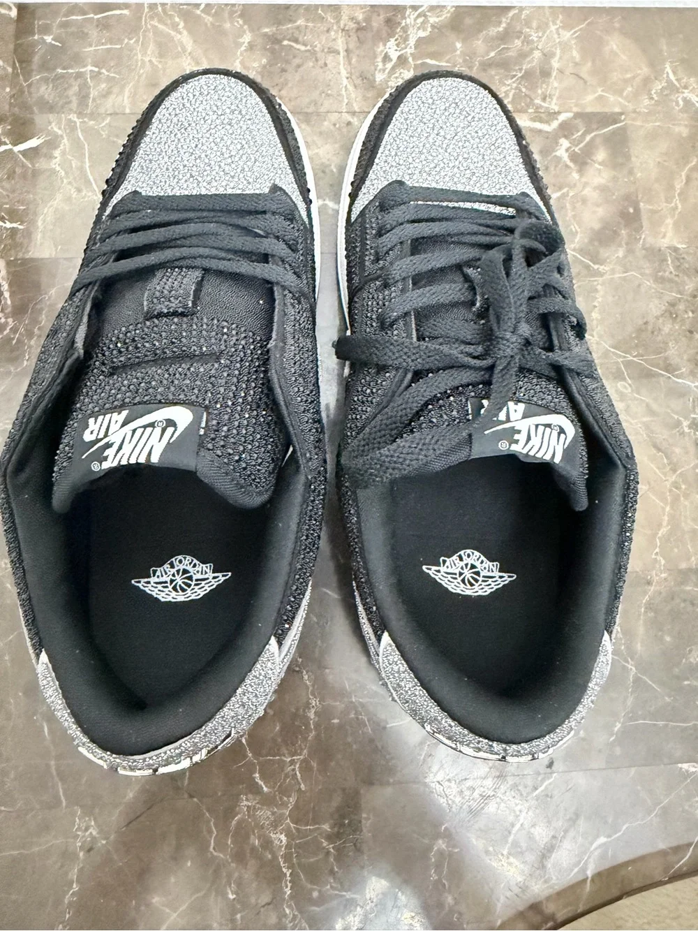 New! Women’s Jordan 1 Retro Low OG Swarovski Crystal Sneakers, Size 9 Fits Men’s